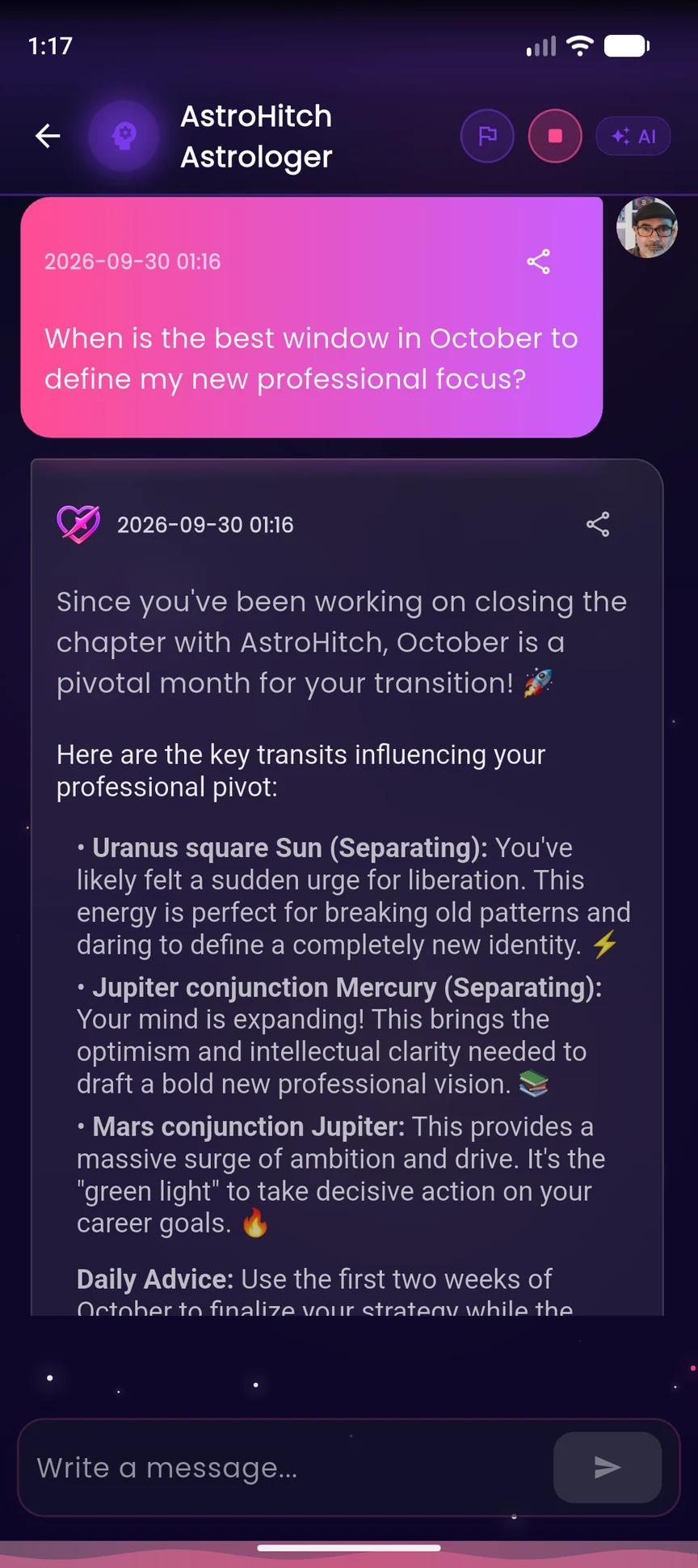 AstroCoach inside AstroHitch